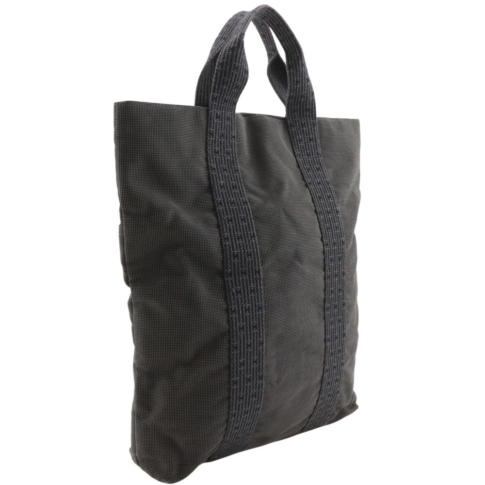 Hermes Herline Cabas Handbag/Tote Bag, Canvas, Gray, A4 Size, Unisex - Picture 3 of 16